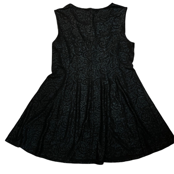 ADDITION ELLE - Michel Studio black stretch lace textured midi dress - 2XL - Picture 3 of 4